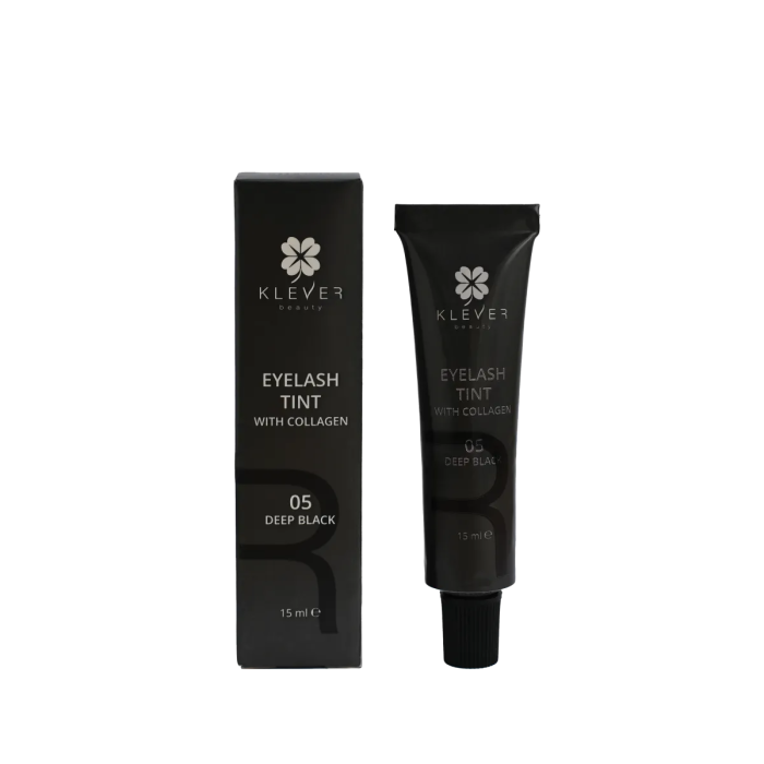Фарба для вій з колагеном 05 Deep Black Klever Beauty