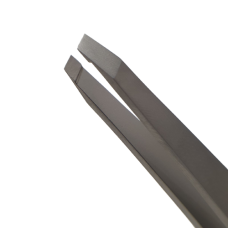 Пінцет для брів зі скошеними кінчиками Klever Beauty SUPER STEEL